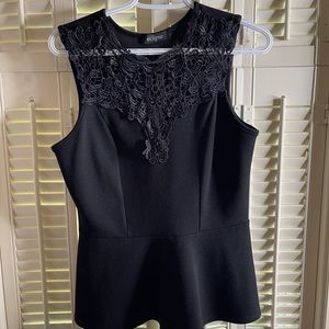 Black lace top